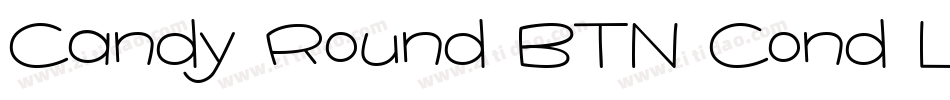 Candy Round BTN Cond Lt字体转换